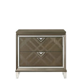 Skylar Dark Champagne Nightstand Model 25323 By ACME Furniture